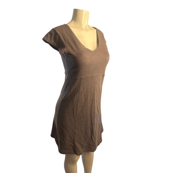 Women S Horny Toad & Co Rosemarie Brown Short Sleeved Dress Travel Hike - Picture 1 of 6